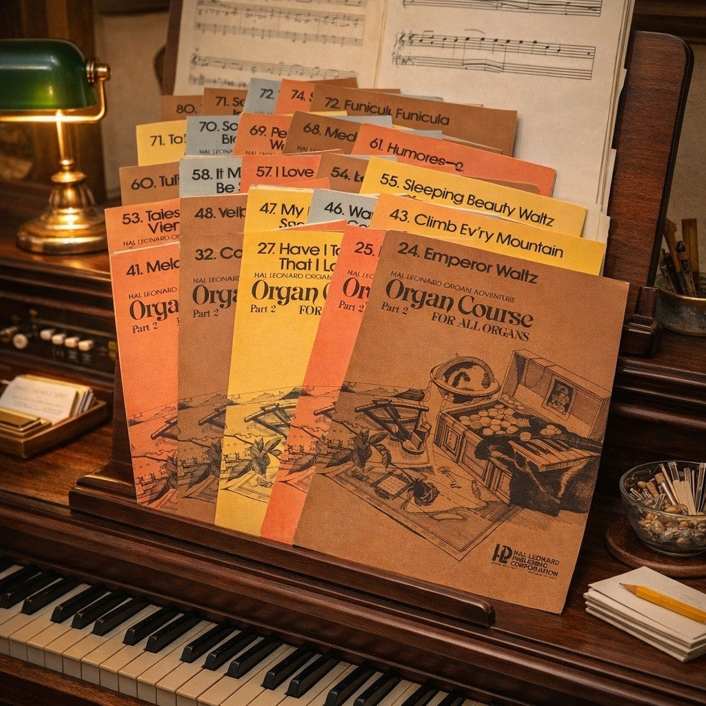 Vintage Organ Adventure Sheet Music Lot of 25 Hal Leonard 1973 Organ Books