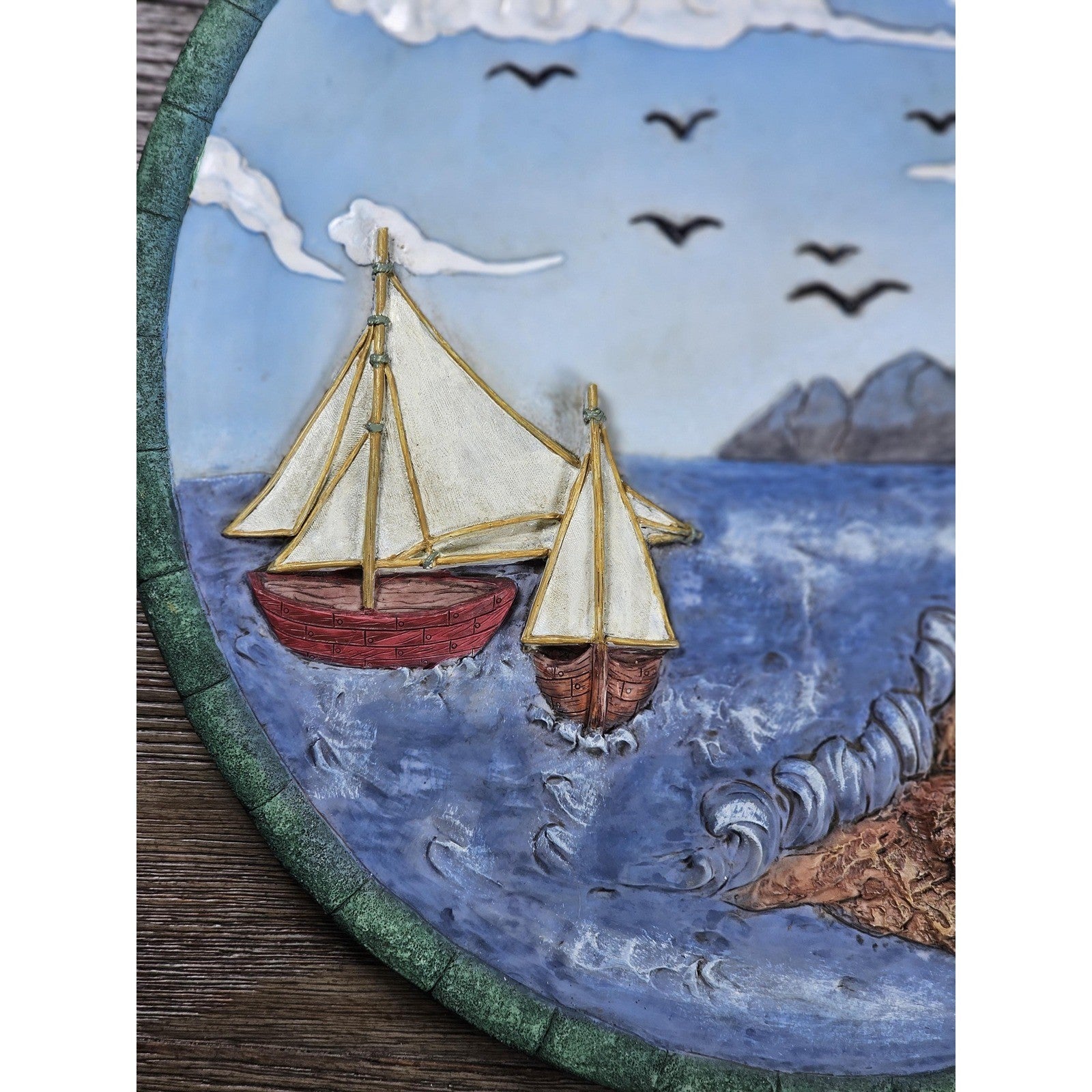 Bradford Exchange Seaside Retreat Lighthouse Wall Art 3D Plaque