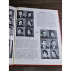 1963 Hanoverian Yearbook Wilmington NC Senior Class Red Hardcover