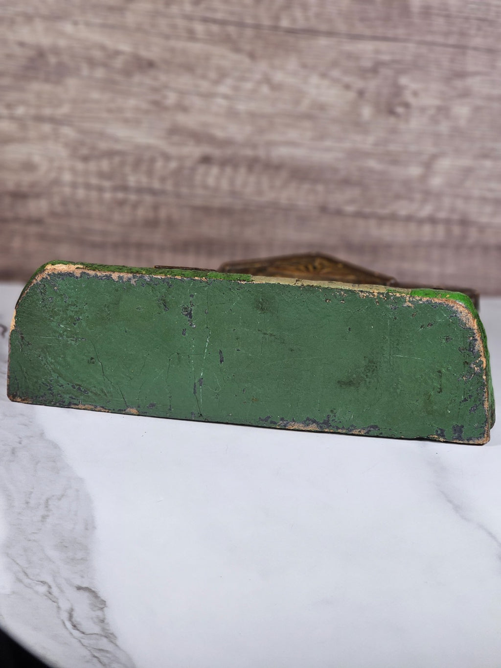 1920's  LUX Clock Co "Bungalow Deluxe Art Clock" Novelty Desk Clock