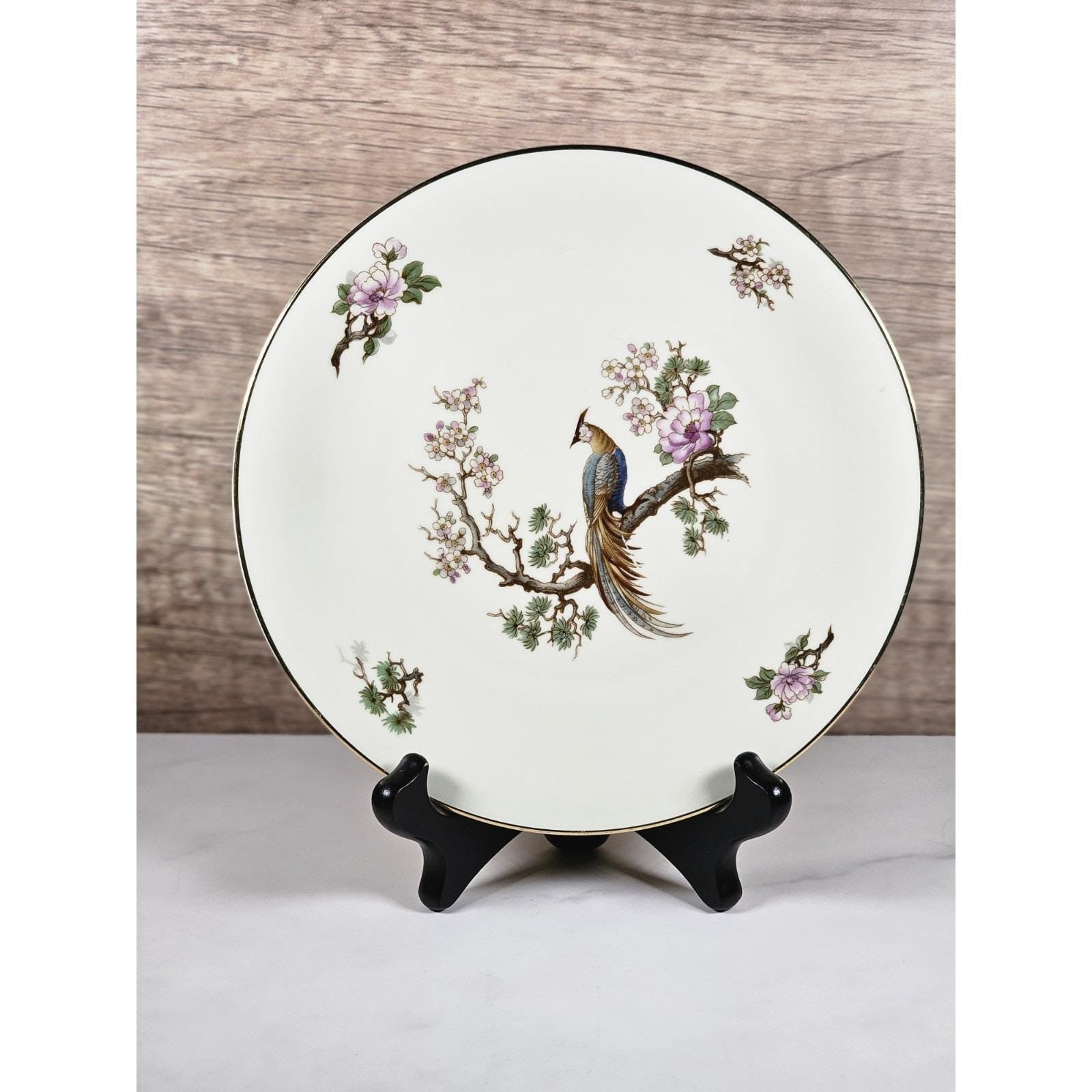 Vintage Heinrich H & C Bird of Paradise Porcelain Plate 7 3/4"