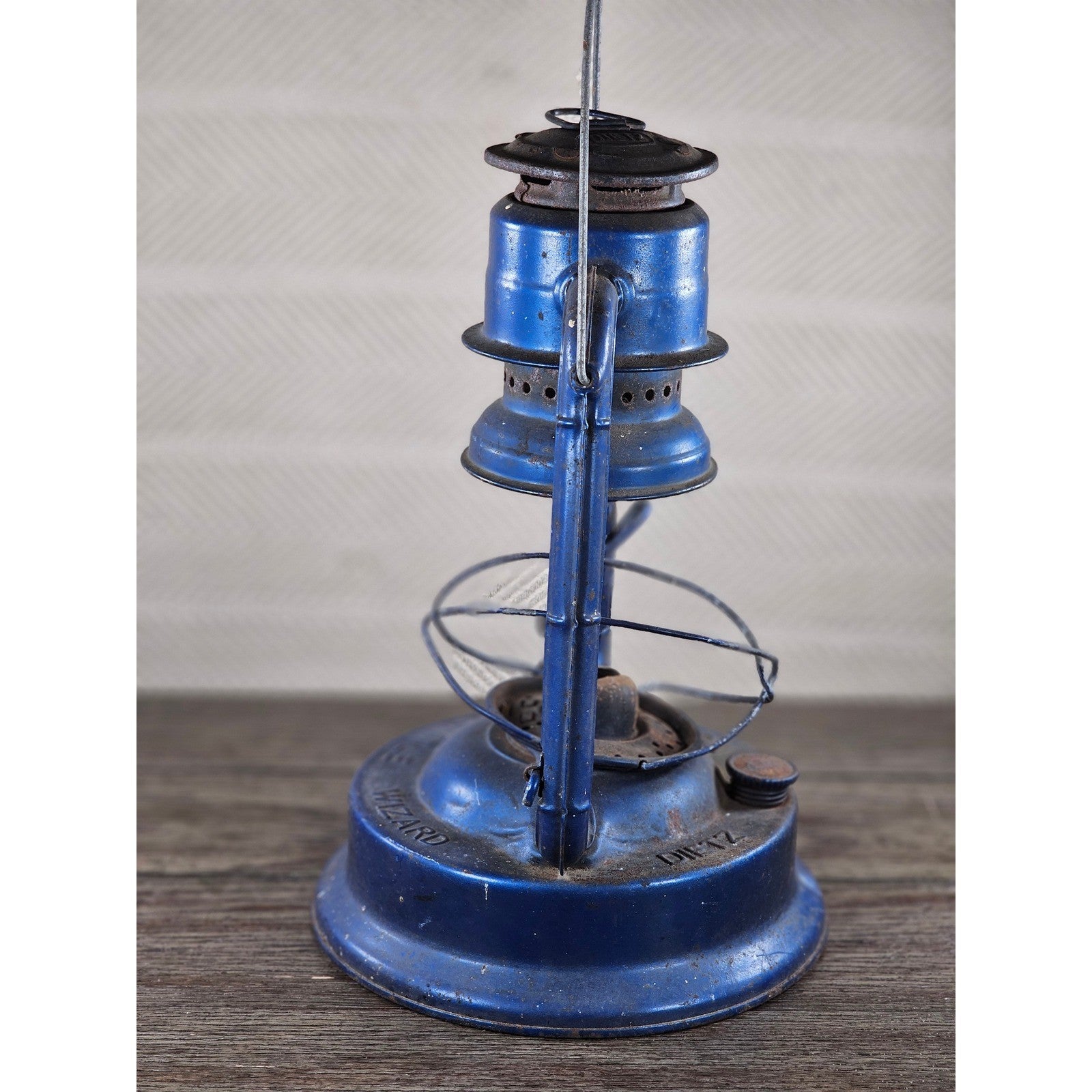 Vintage Dietz No 1 Blizzard Blue Lantern Made in Hong Kong 13.5"