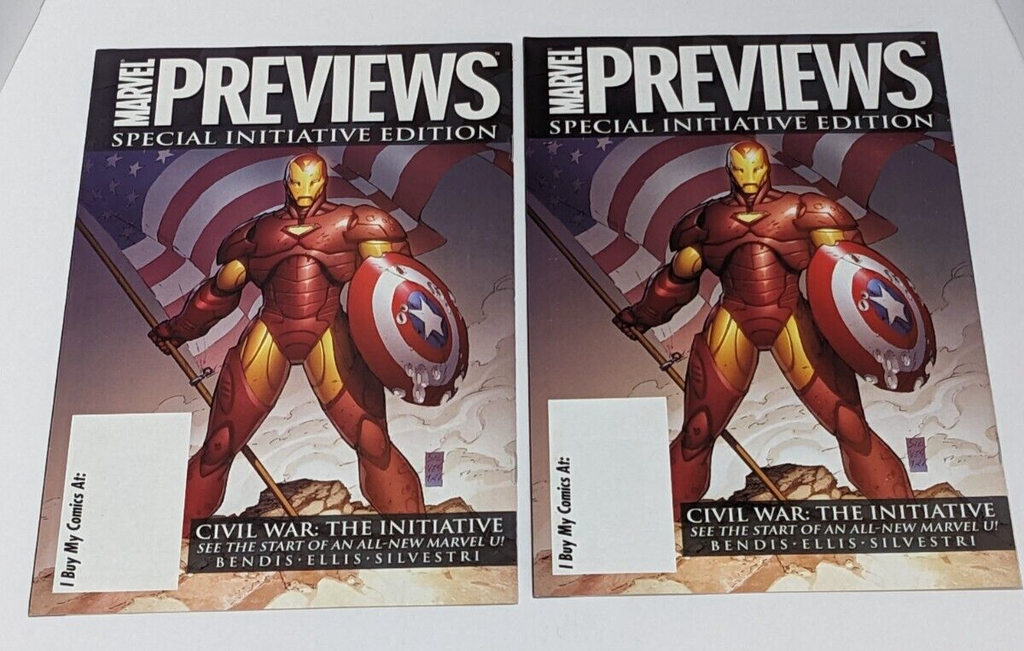 Lot of 4 Copies of Marvel Previews Special Initiative Edition 2007