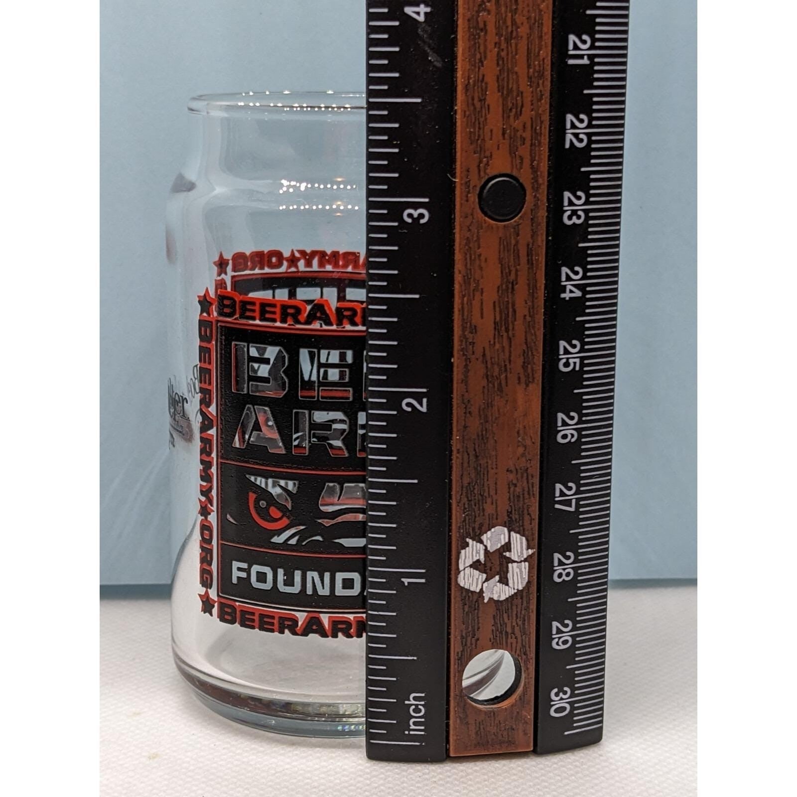 Vintage Beer Army Foundation 5 oz Boelter Brand Promotional Glass