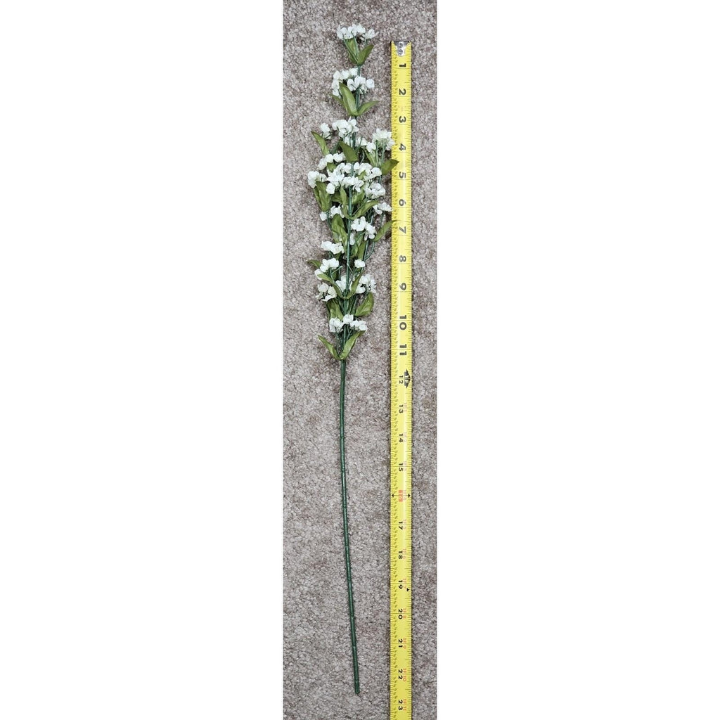 23" Artificial White Gypsophila Stems Baby's Breath Faux Floral Decor