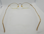 Essence Essentials 2008 Gold/Silver Woman Eyeglasses Half-Rim 48 21 140mm w/case