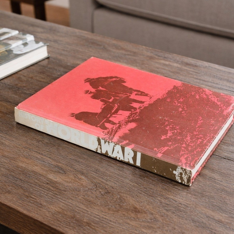 Vintage 1974 WWII History Book Octopus Books Red Hardcover