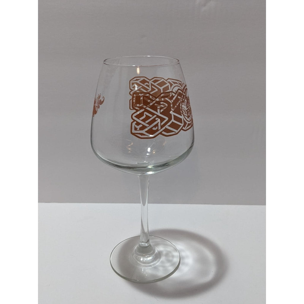 Angel Of Darkness Wine Glass Celtic Knot Goblet 8 Inch