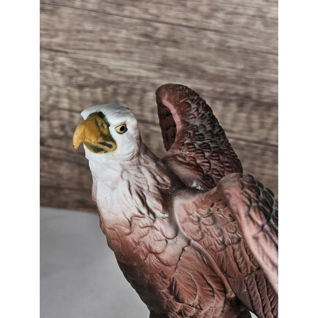 Vintage Bald Eagle Figurine Resin American Eagle Statue