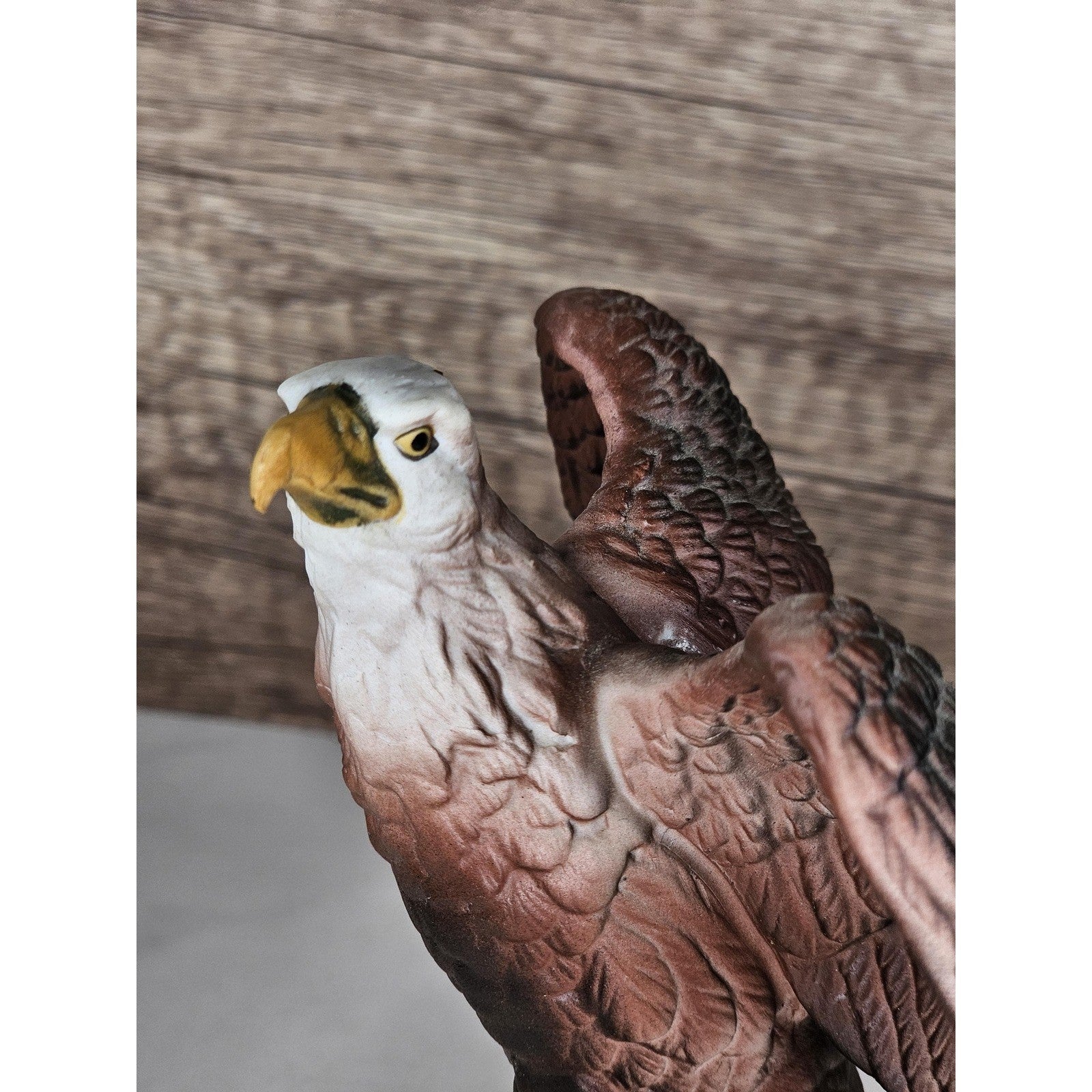 Vintage Bald Eagle Figurine Resin American Eagle Statue