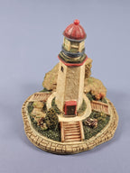Vintage Ks Collection Lighthouse Figurine 1990s Hand-Painted Keepsake