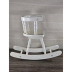 Vintage Wooden Doll Rocking Chair White 16" Cottage Style 80s 90s