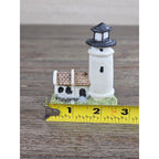 Mini Nautical Lighthouse Figurine Coastal Resin 3 Inch Decor