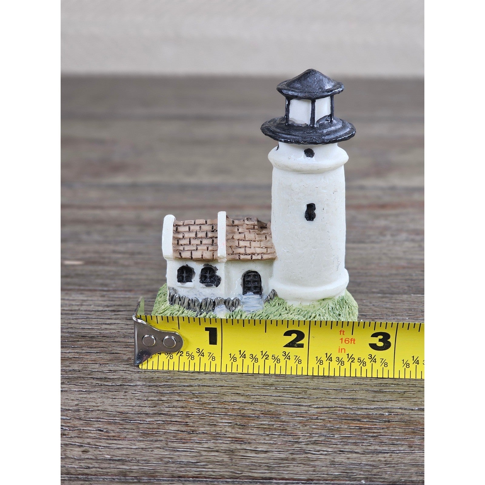 Mini Nautical Lighthouse Figurine Coastal Resin 3 Inch Decor