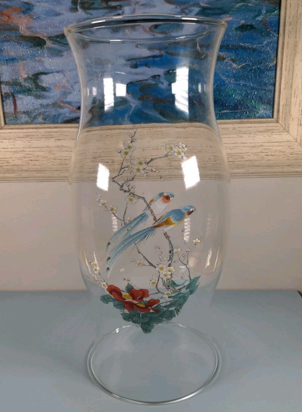 Vintage Williamsburg Hurricane Globe Hand Blown 11.5”