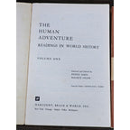 Vintage World History Books Set – The Human Adventure Volumes One & Two (1964)