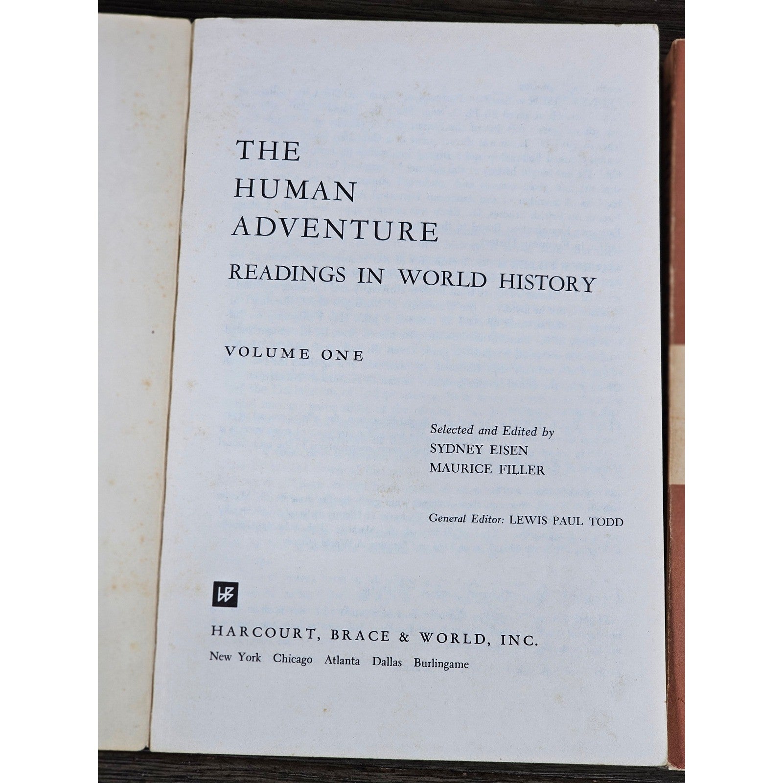 Vintage World History Books Set – The Human Adventure Volumes One & Two (1964)