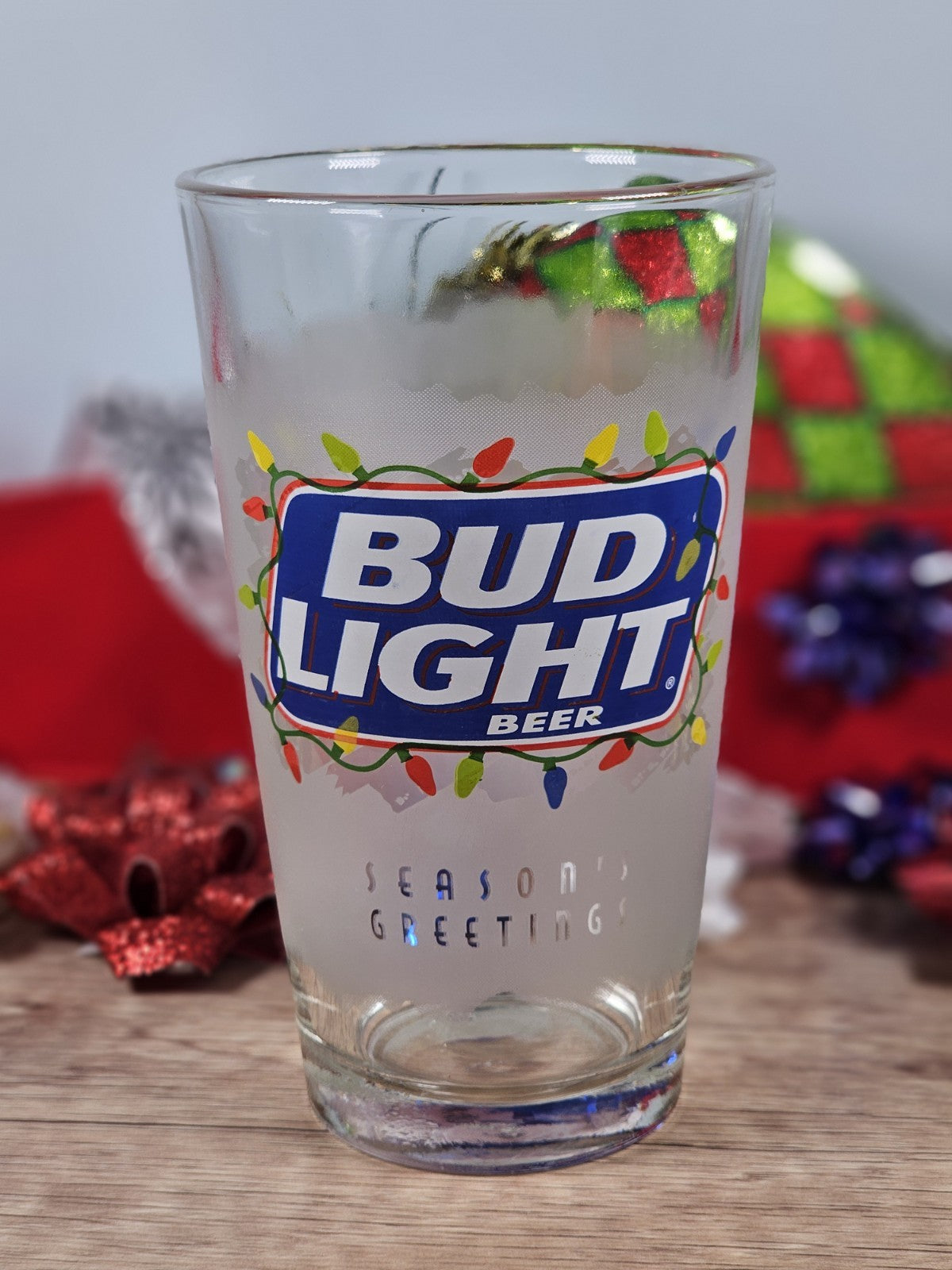 2024 Seasons Greetings Bud Light Festive Light Beer Mug