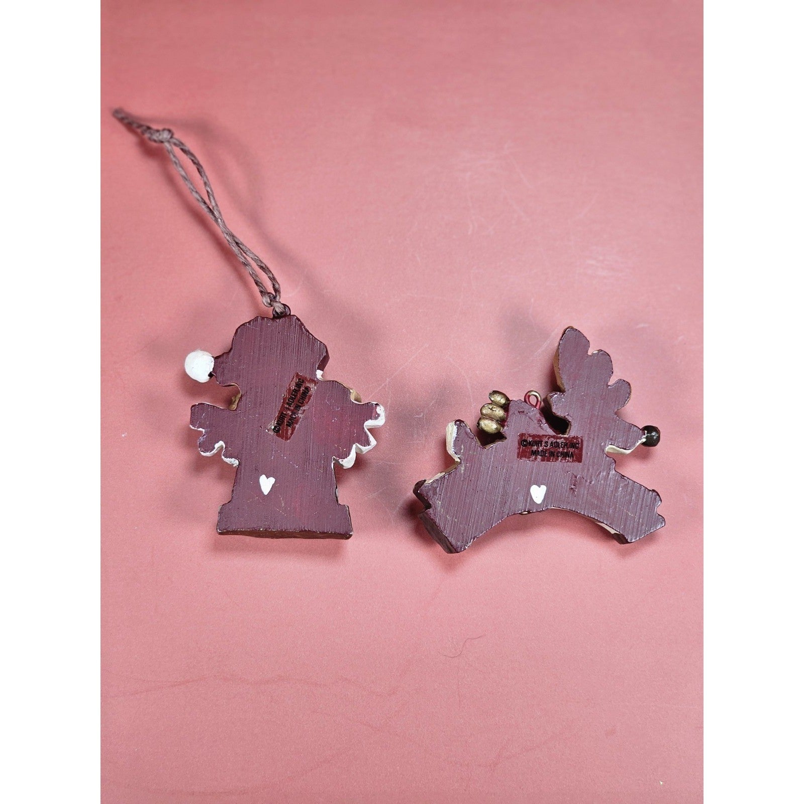 Vintage Kurt Adler Angel & Reindeer Christmas Ornaments Set Holiday Decor