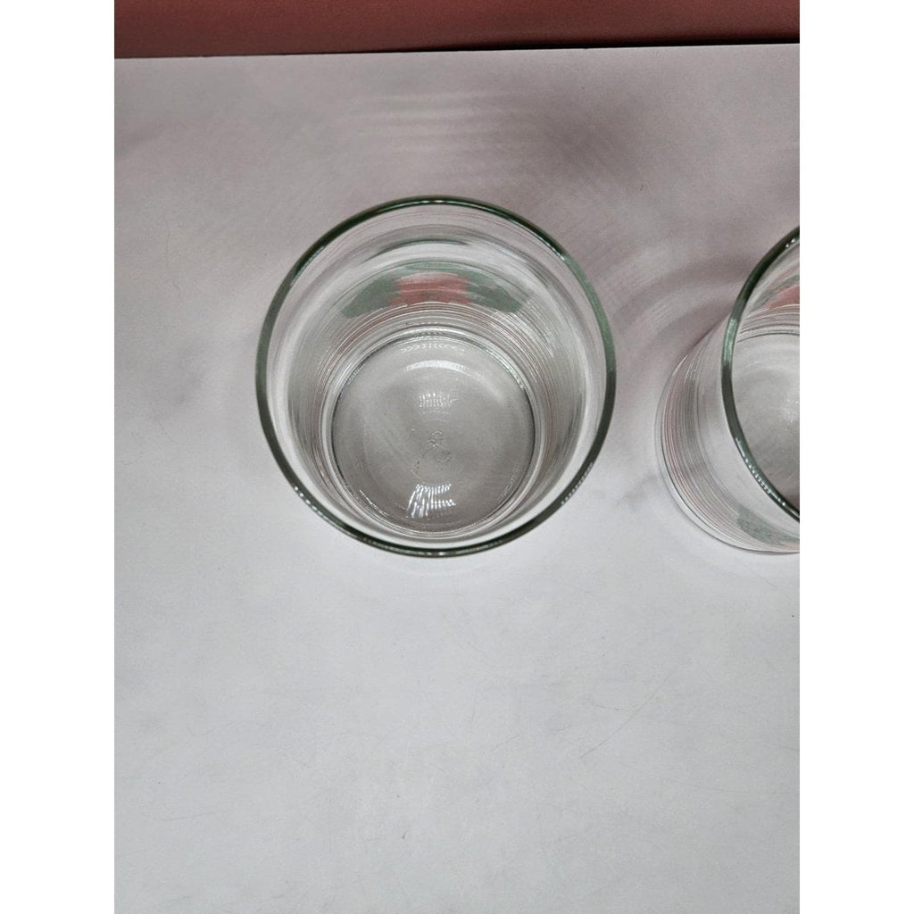Vintage Libbey Christmas Glasses Set of 2 Holly Berry Poinsettia