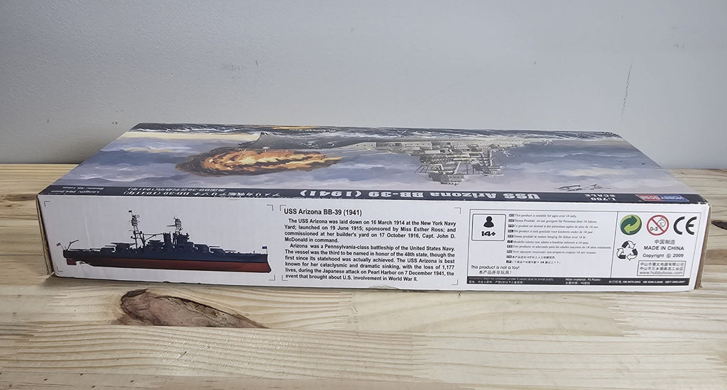 USS Arizona BB-39 1941  1/700 Scale  Unassembled Kit