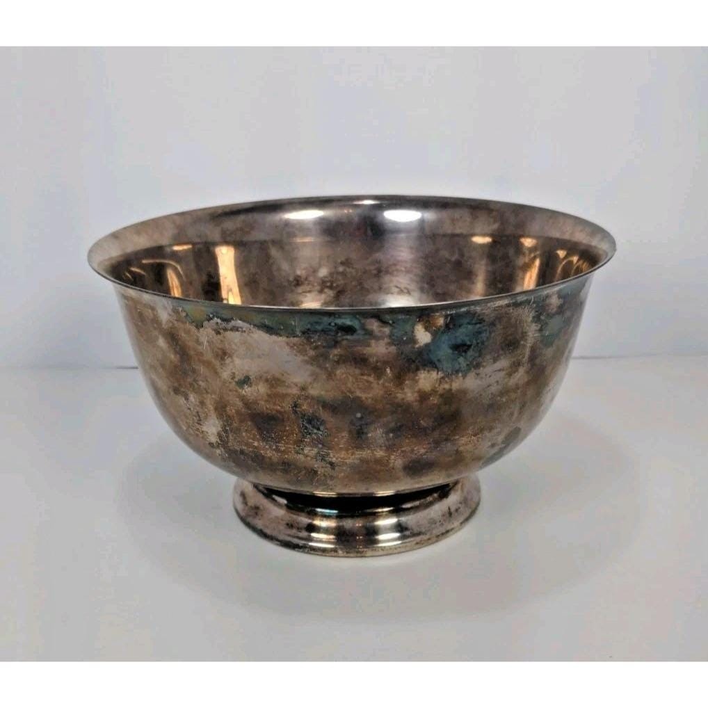 Vintage Webster Wilcox Silver Plated Oval Bowl Trinket Dish
