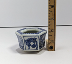Small Cobalt Blue Japanese Porcelain Pot 2″ × 2.5″
