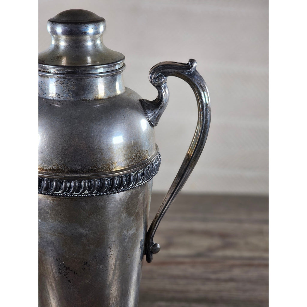 Vintage Silverplate Coffee Pot 12" Tall Ornate Handle Spout