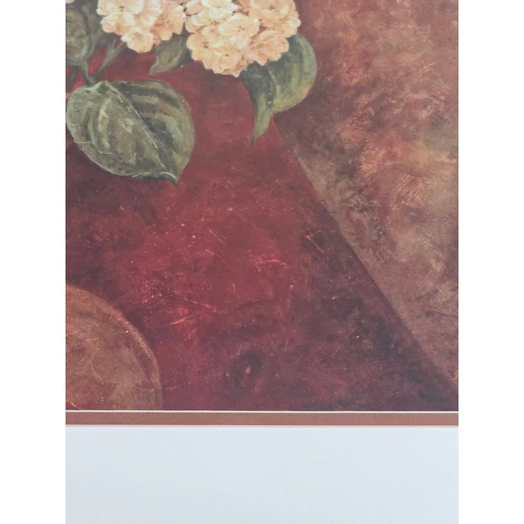 Tuscan Summer Framed Floral Wall Art 18x22 Vintage Italian Style Print
