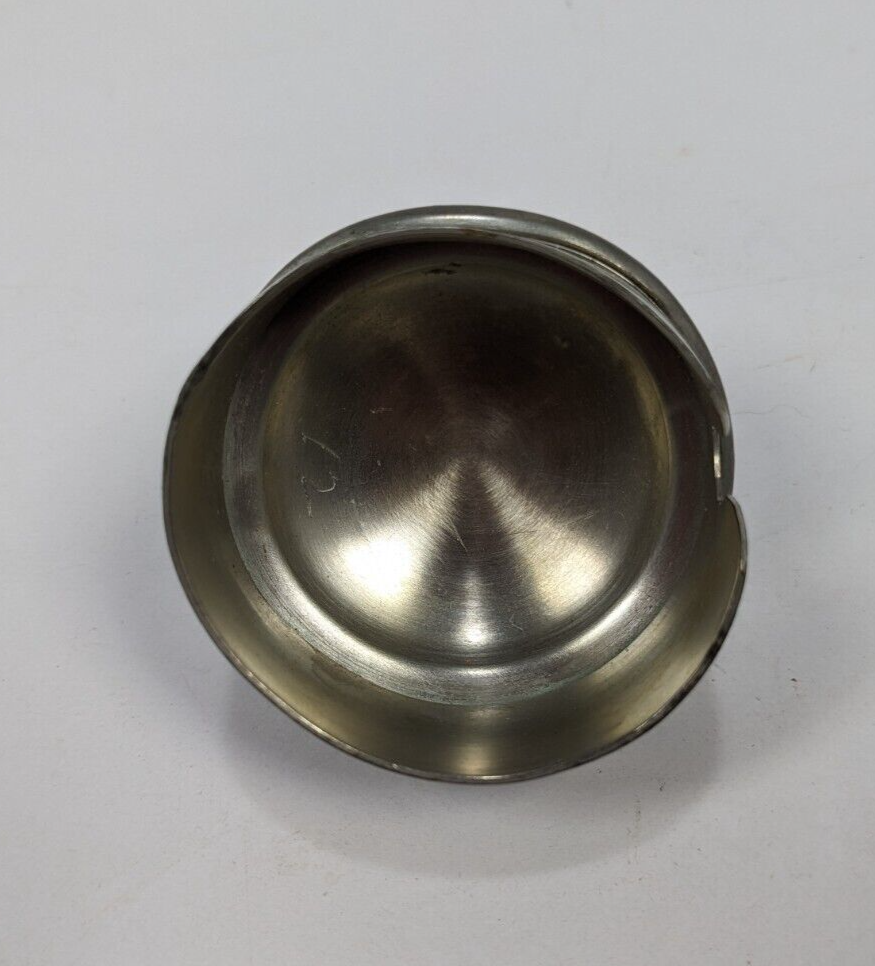 Vintage Rogers Solid Pewter Coffee Pot – Mid-Century Rattan-Handled #1172