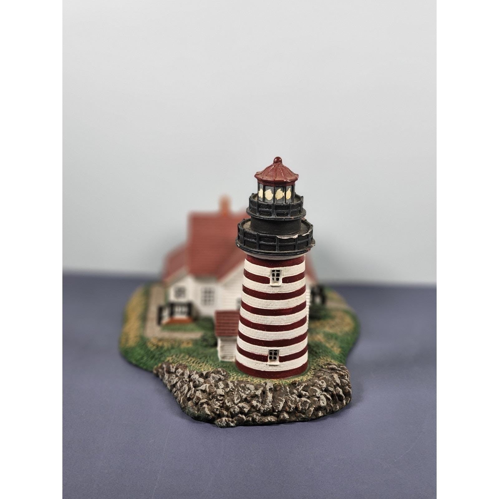 Danbury Mint West Quoddy Head Lighthouse 1994 COA Maine