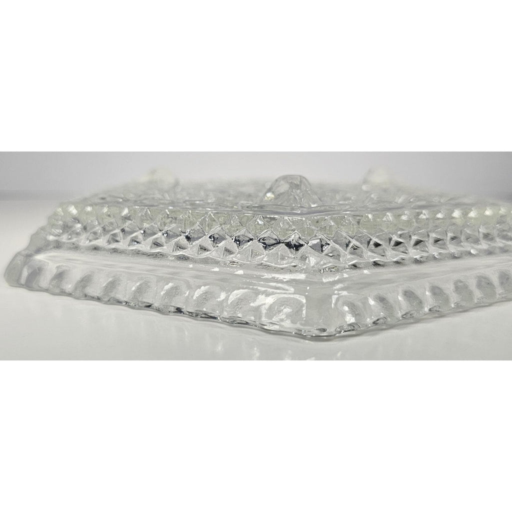 Anchor Hocking Wexford Footed Glass Dish 7.5 Inch Candy Bowl