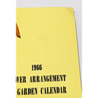 Flower Arrangement Garden Calendar 1966 Spiral Boxed Vintage
