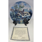 Carl Valente Bedfordshire Evening Sky Plate Poetic Cottages