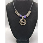 Sterling Silver NA Recovery Pendant Necklace on Cord 16 Inch