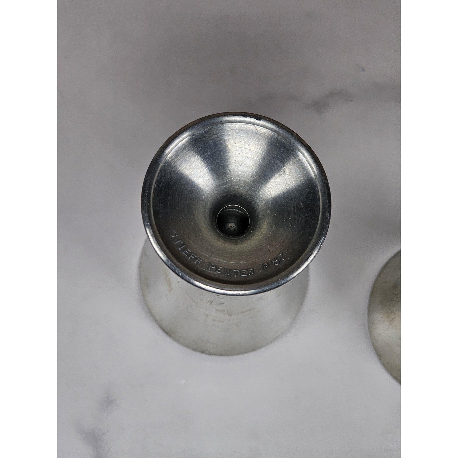 Kirk Stieff Pewter P105 Goblets Set of 2 Vintage Pewter Cups