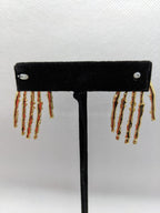 Gold Skeleton Hand Stud Earrings