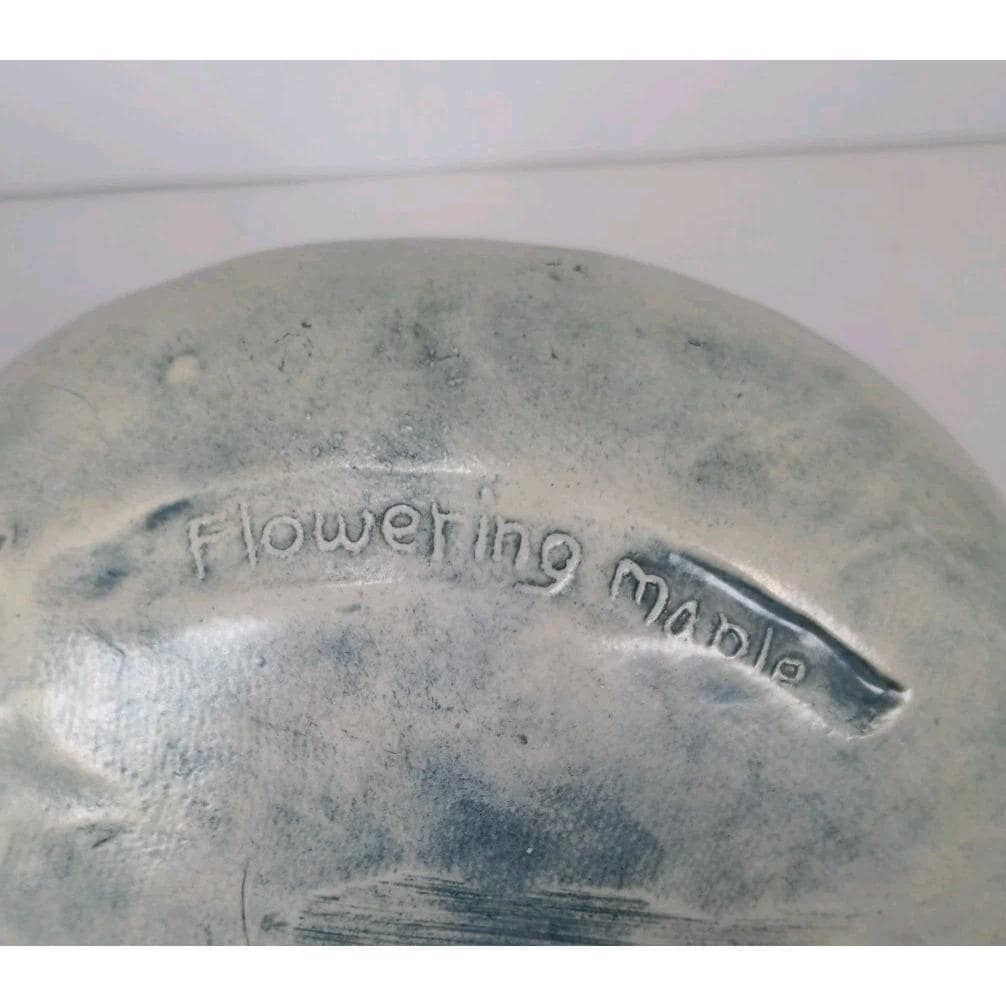 Salt Marsh Pottery Flowering Maple Wall Art Dish