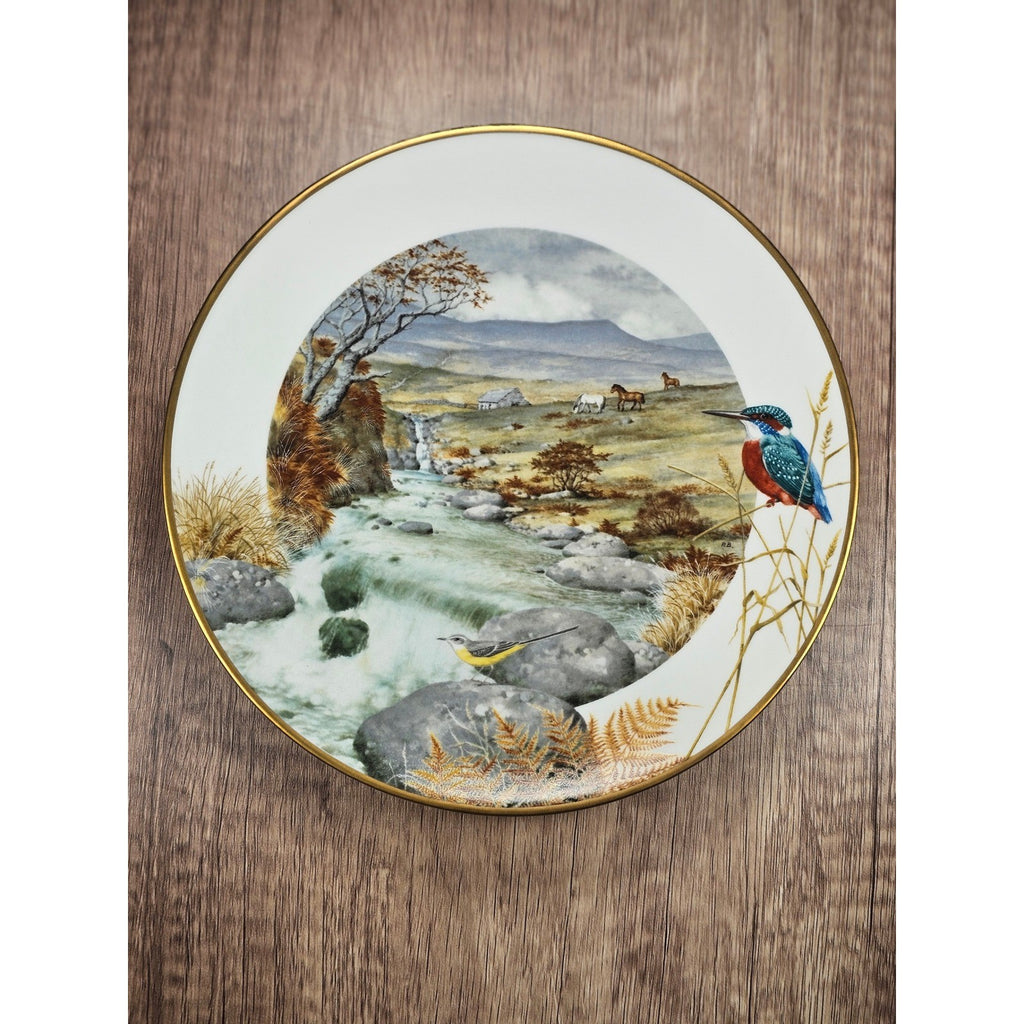 Vintage Franklin Porcelain Plate A Secluded Stream in November 1979