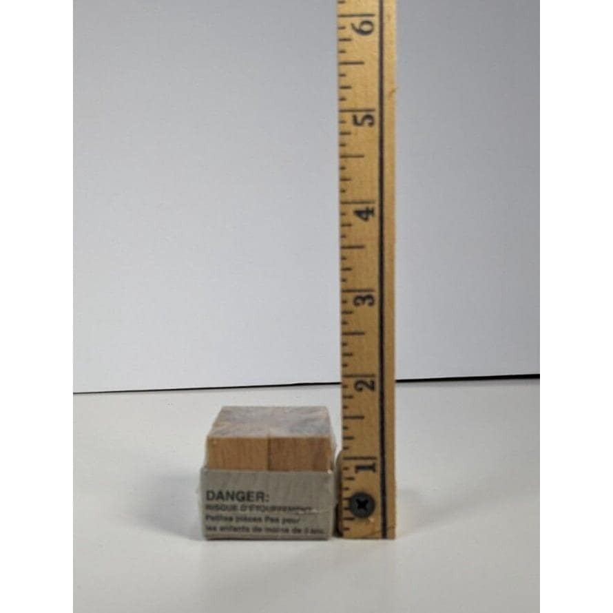 Stamp Craft Floral Rubber Stamp Set of 6 Wood Mounted Taiwan