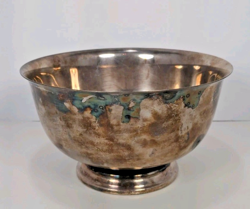 Vintage Webster Wilcox International Silver Co Silver-Plated Oval Bowl 4″×7″