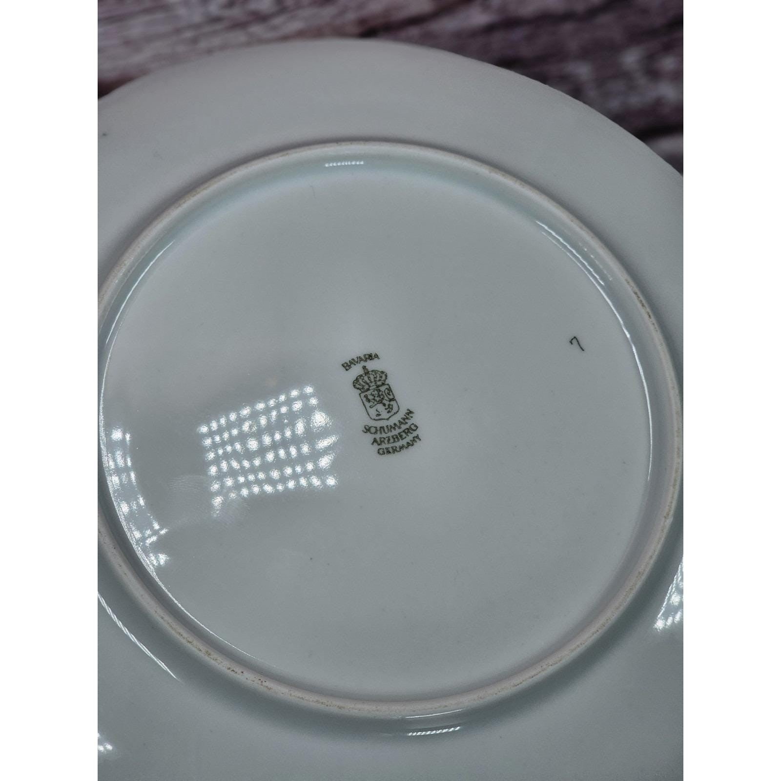 Vintage Bavaria Schumann Arzberg Fruit Plate Gold Rim Germany