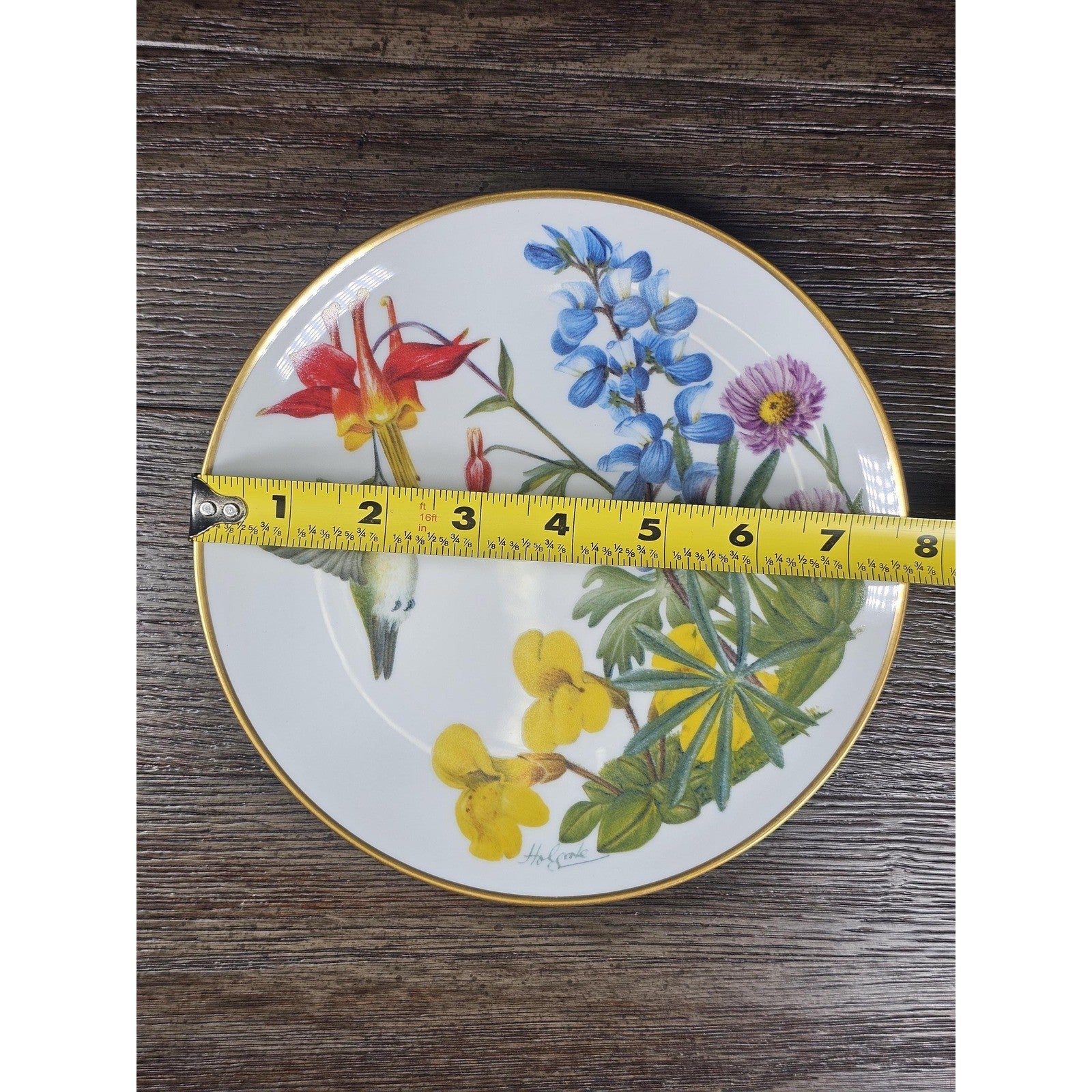 Vintage Franklin Mint Wildflowers of the Northwest Plate 1978 Bavarian Porcelain