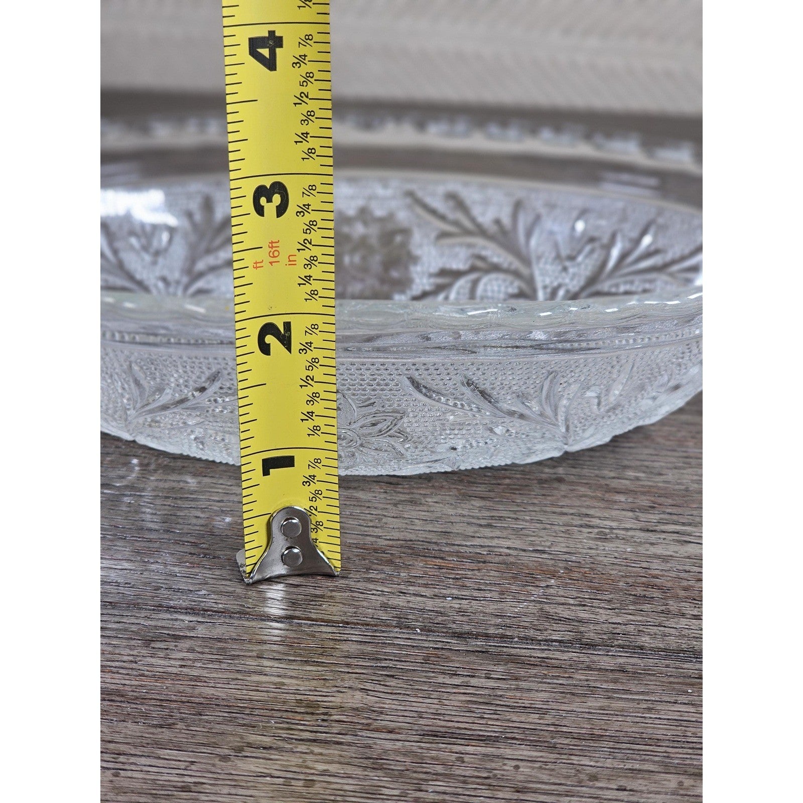 Anchor Hocking Sandwich Glass Oval Serving Bowl Scalloped Edge