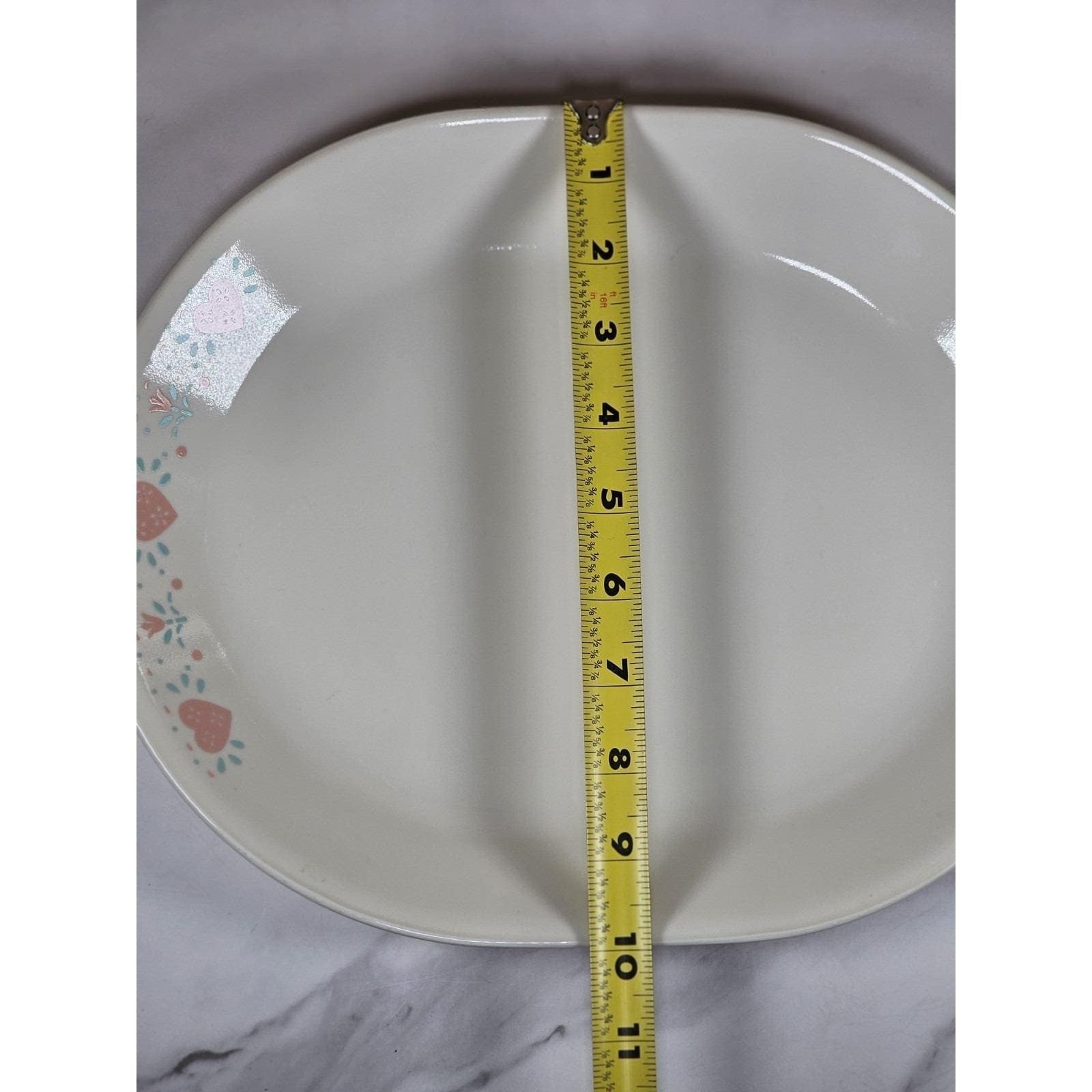 Vintage Corelle Corning Forever Yours Platter & Bowl Set Floral Hearts