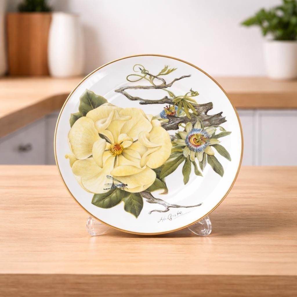Franklin Mint Mississippi Delta Wildflowers Plate 1978