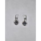 Vintage Sterling Silver Drop Earrings Ornate Dangle Design