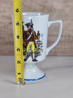 VTG Colonial Fred Roberts Co Footed Coffee Mug — American Revolutionary War