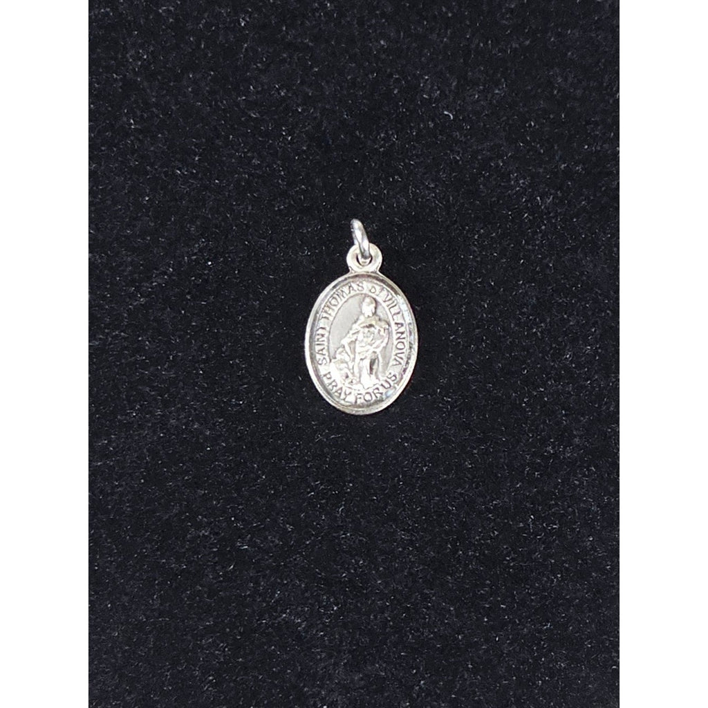 Vintage Saint Thomas Aquinas Sterling Silver Medal Pendant