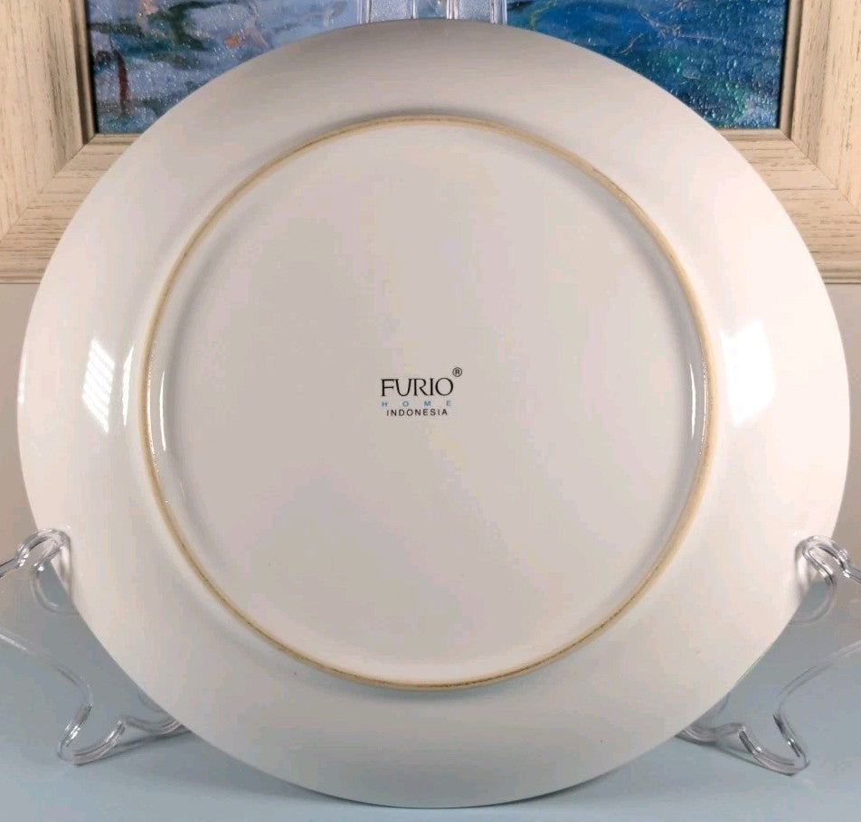 Furio Eden Fruit Motif Oval Platter 11.5″ x 11″ Vintage Porcelain